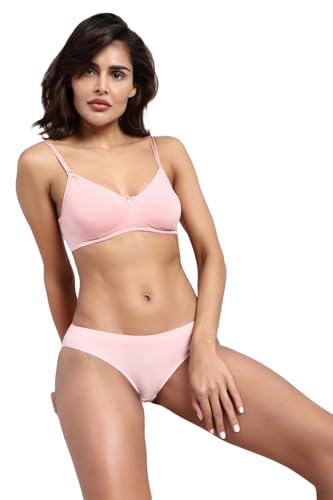 Image of Van Heusen Women's Everyday Cotton Bra|Medium Coverage|Non Padded|Non Wired|Seamless Moulded Cups|Anti Bacterial Tech| Keeps you Fresh|Sweat Absorbent|No Slip Soft Straps|Detachable Straps|Style 11001