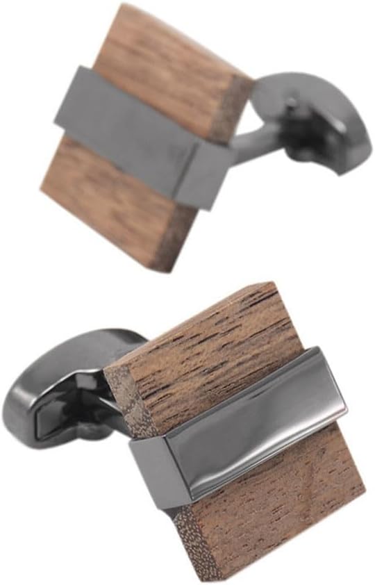 翌日出荷」名入れ無料 ウッドカフス カフス セット ウッド カフスボタン カフリンクス おしゃれ 木製 スーツギフト ギフト父の日 就職祝いにも -  【GA-GA ギフトモール店】- プレゼント＆ギフトのギフトモール スクエアウッドカフスボタン メンズ フレンチビジネスカフス 無垢材の木目フレンチスリーブネイル (Rosso As show)