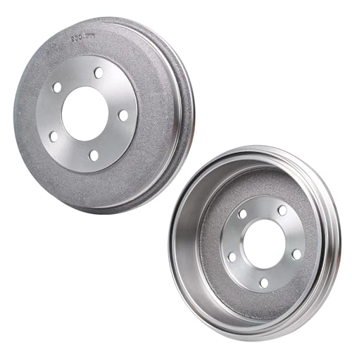 Image of Detroit Axle - Brake Kit for 2001-2007 Ford Escape, 2001-2006 Mazda Tribute, 2005-2007 Mercury Mariner, Front Rotors Ceramic Brake Pads Rear Drums Brake Shoes Front and Rear Replacement Kit