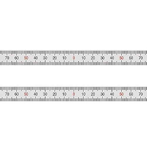 Cinta métrica adhesiva de acero inoxidable 300mm x 20mm miniatura 1