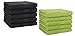 Produktbild Betz 10 Stück Gästehandtücher Premium 100% Baumwolle Gästetuch Set 30x50 cm Graphit und avocadogrün