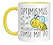 Tasse mit Spruch - Optimismus heißt umgedreht Sumsi mit Po - lustige Kaffeetasse - witziges Design - Biene - Geburtstagsgeschenk - Geschenkidee Geburtstag Geschenk günstig Kaufen-Tasse mit Spruch - Optimismus heißt umgedreht Sumsi mit Po - lustige Kaffeetasse - witziges Design - Biene - Geburtstagsgeschenk - Geschenkidee