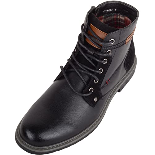 Bottines homme faciles à enfiler pour pieds sensibles en similicuir lisse