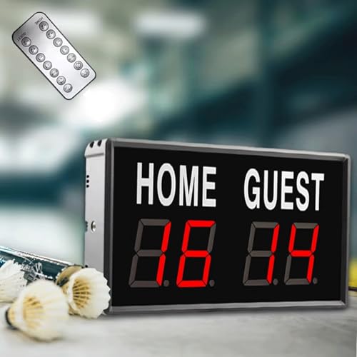 Marcador digital portátil con control remoto para eventos deportivos miniatura 1
