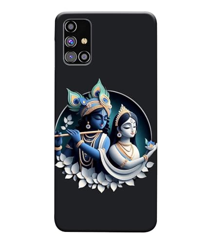 Image of Lord Radha Krishna Printed Hard Back Case Cover Compatible for Samsung Galaxy A22 4G (Multicolor) - D1666