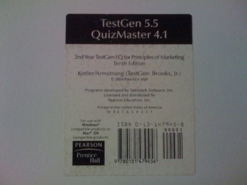 Testgen Answer Key Header Font 2nd Year Testgen Eq for Principles of Marketing (10th Edition) Testgen ...