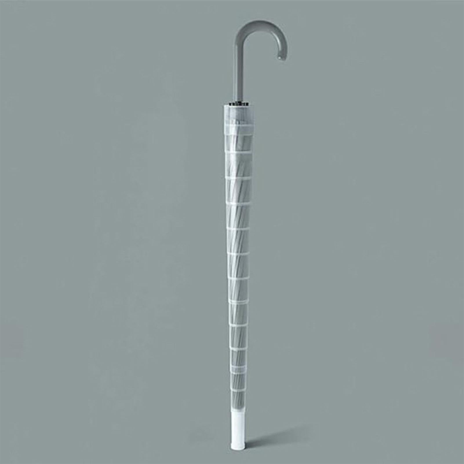 Parapluie Pliant Transparent Parapluies De Pluie Transparents Pliant Portable Tri-Fold Ladies