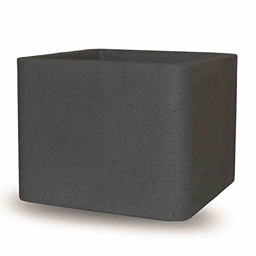 Preisvergleich Produktbild PP Plastic 140-30-10 Pflanzkübel Cube, Schwarz-Granit, 29x29xH23 cm