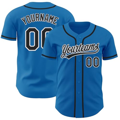 Camiseta de béisbol personalizada con nombre y número bordados, logo impreso para hombres, mujeres, adultos y niños
