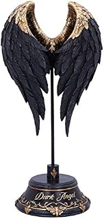 Nemesis Now Dark Angel Gothic Fallen Fae Wing Figurine, Black, 26cm