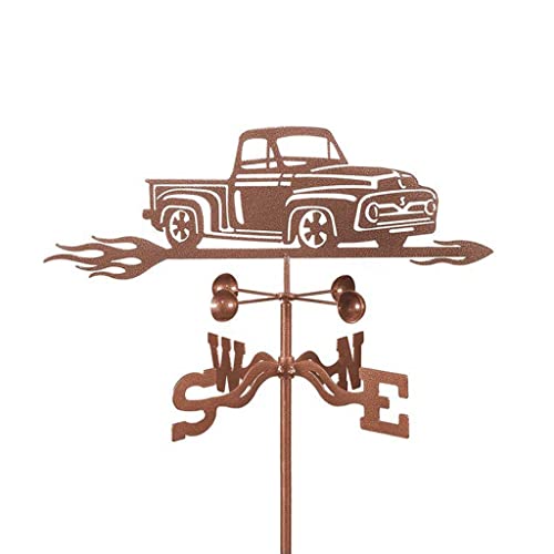 wetterhahn Metall für Garten Wetterfahne aus Metal Retro Weathervanes Sprühfarbe Wetter Vane Art Deco Accessoires Schuppen Scheunen Garten Yard Dach Reitmontage einfach Gebrauch - Auto