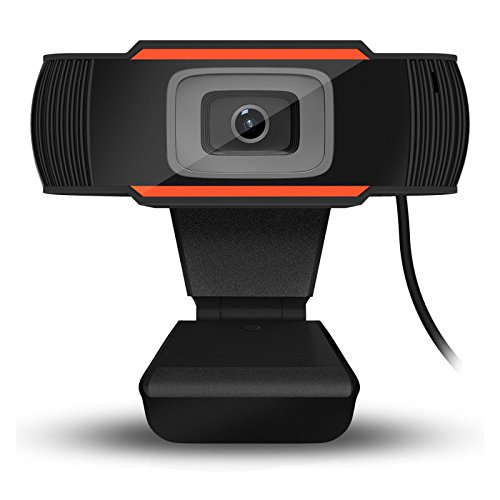 DishyKooker HD Webcam USB Camera Rotatable Video Recording Web Camera with Microphone for PC Compute