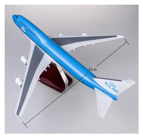 Boeing B747 modelo de avión KLM de resina coleccionable a escala 1:160 con ruedas de 47 CM 5