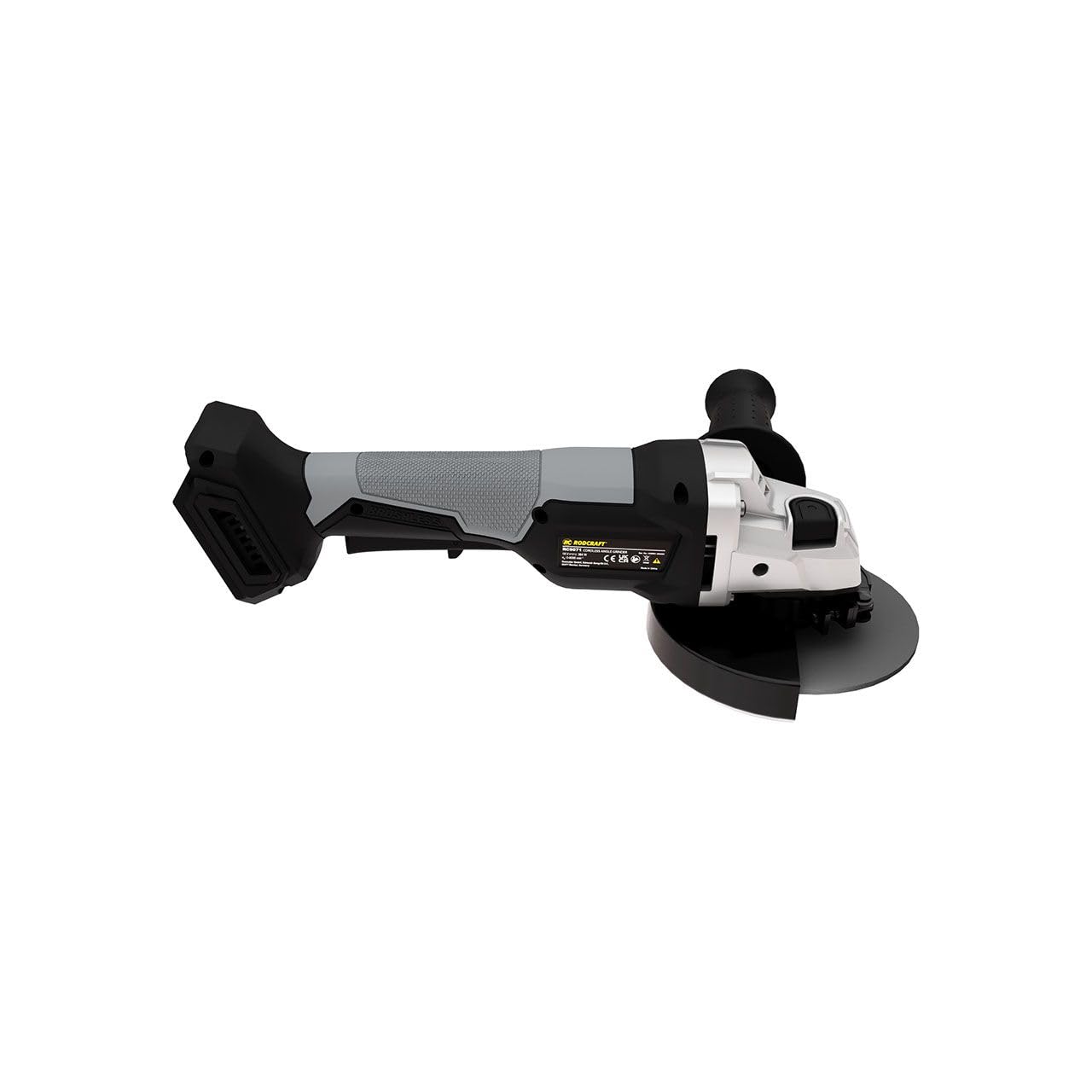 Rodcraft RC9071 akumulatorowa szlifierka kątowa, 18 V, średnica tarczy 125 mm, 8500 obr./min, 1,7 kg, bez akumulatora, bez ładowarki, w kartonie