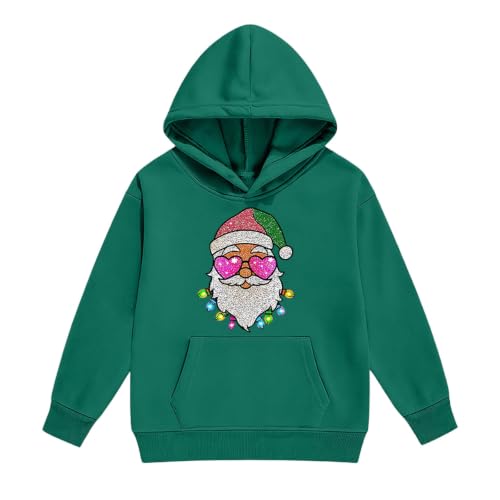 Girls Christmas Sweatshirts Santa Hoodie Long Sleeve Tops Xmas Shirts - image 5