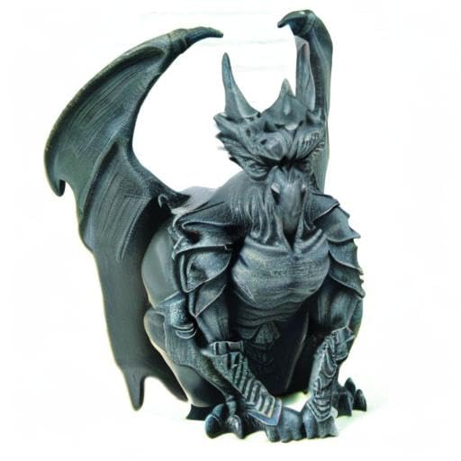 Estatua de Resina Guardian Gárgola Medieval Sentado 15.88 cm miniatura 2