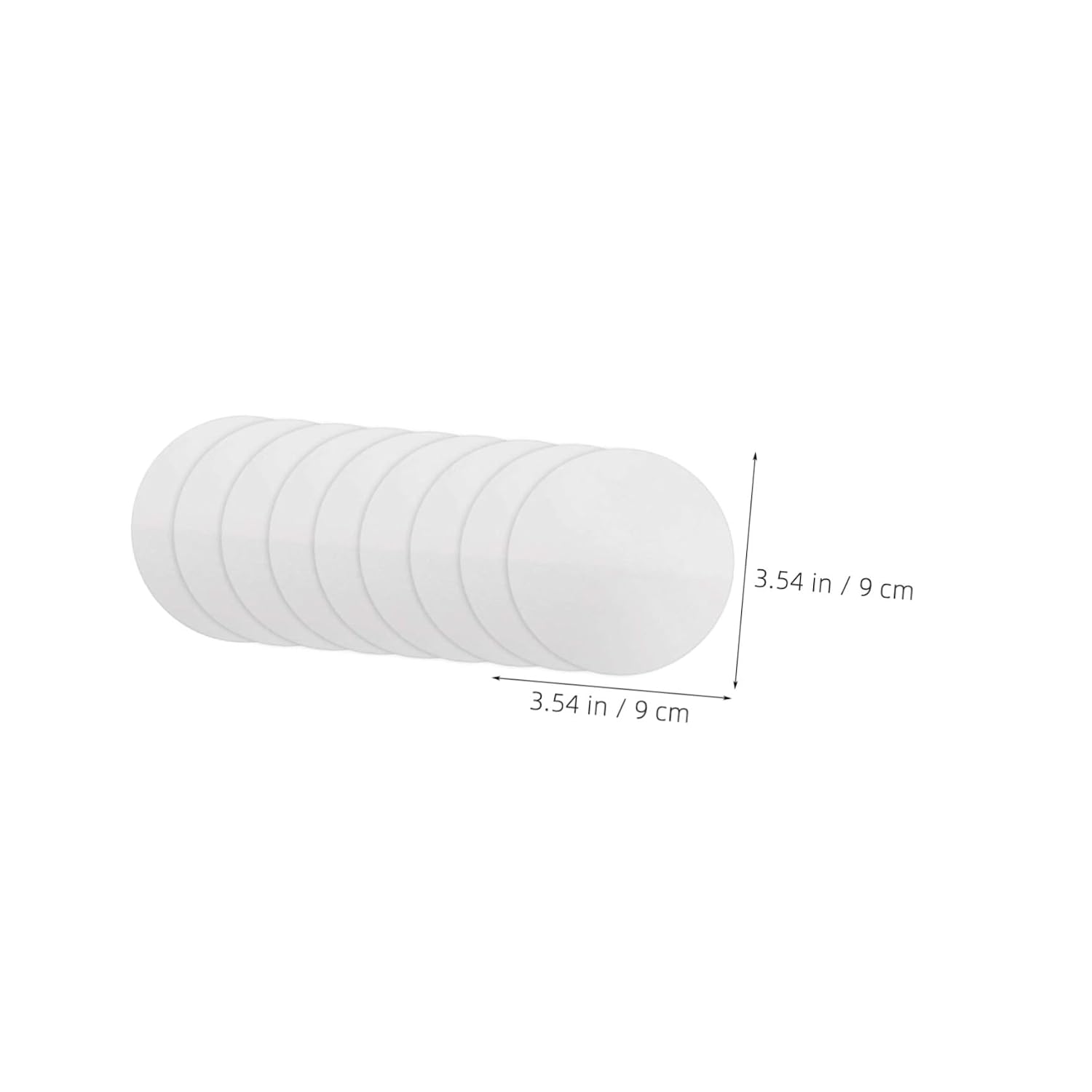 Qualitative Filter Paper Discs, White Paper 100 Sheets for Labs