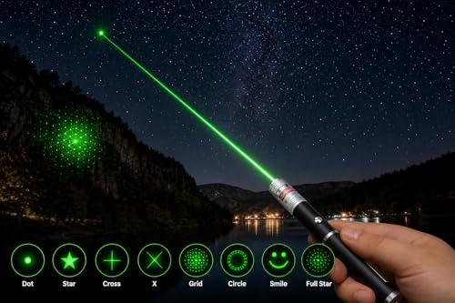 Generic Green Laser Pointer Pen with Star Caps - Image 4