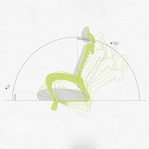 Miniatura 5 de Silla ergonómica de oficina, silla de malla con malla elástica, cojín transpirable, ajuste multifunción