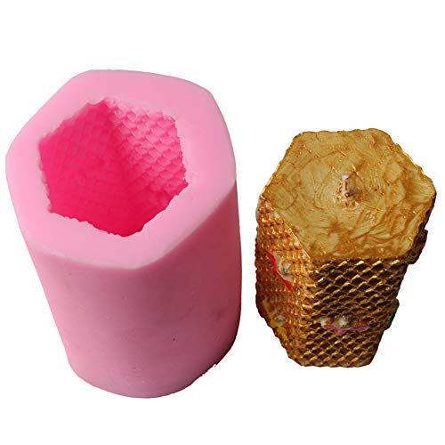 Lhbfcy Panal Abeja Moldes 3D Velas Moldes Silicona Para Velas Molde Silicona Hacer Velas Fabricación De Jabón Casero Para Decoración Colmena Para Velas Caseras De Cera De Abeja, Jabón, Loción Manos