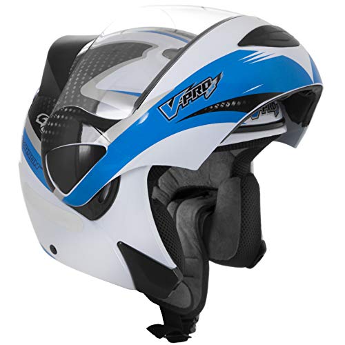 Pro Tork Capacete V-Pro Jet 2 CaRubroon 60 Branco/Azul