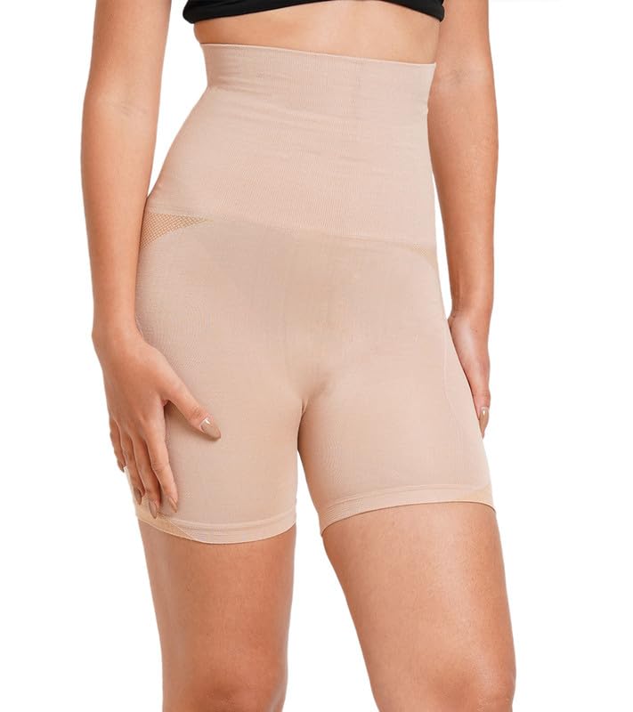 Image of Inner Sense Bamboo 4 in 1 Shapewear for Women Tummy and Thigh I High Waist Tummy Tucker for All Day Wear I Pull On Thigh Shapewear for Women Invisible Under Clothing