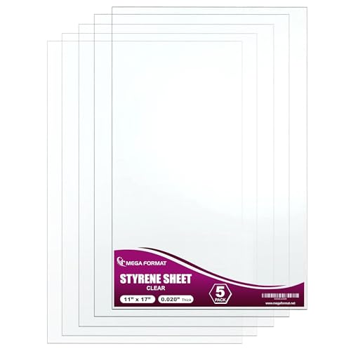 Plastique flexible polystyrène transparent feuille pour travaux manuels et affichage