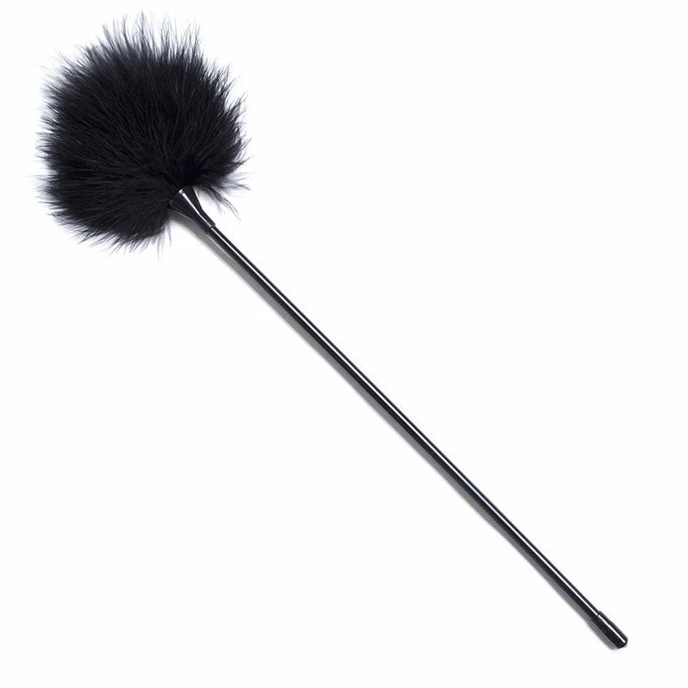 ZZZYW Pluma Sexual de Silicona Negra, Tickler para Parejas
