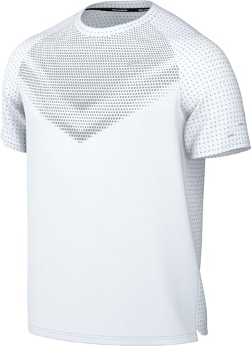 Nike Stride Camiseta De Running De Manga Corta Dri-Fit ADV - Hombre, White/Reflective Silv, HV5203-100, M