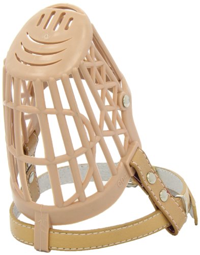 Kerbl Pet Maulkorb Kunststoff Größe 4 U 27cm, Korbtiefe 7cm, braun