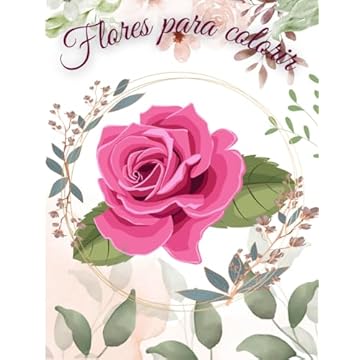 Capa do livro Flores para colorir (Portuguese Edition)