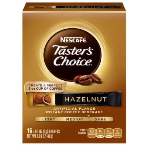HAZELNUT INSTANT COFFEE BEVERAGE, HAZELNUT