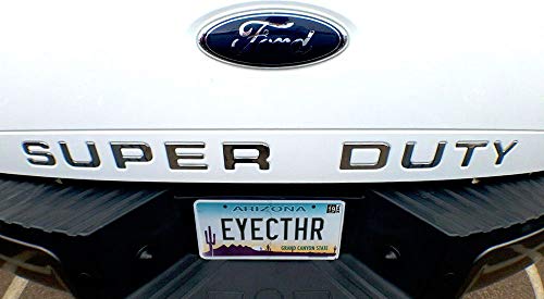 EyeCatcher Tailgate Insert Letters fits 2008-2016 Ford Super Duty (Chrome)
