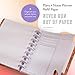 Happy Planner Plans + Notes Planner Refill Paper, 100 Sheets of Lined and Dashboard Layout Notebook Paper for Journals, Classic Size, 7