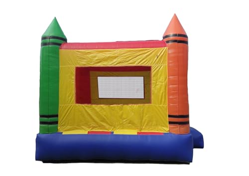 JumpOrange Crayon Commercial Grade Bounce House for Kids and Adults (with Blower), Outdoor Indoor Use, Birthday Party Rental, Bouncy House Jumper, Big Inflatable, All-Seasons - Image 5