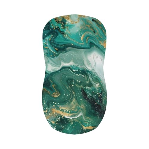 Image of Green Marble Pattern Bar Stool Seat Covers with Elastic Band Bar Stool Covers with Backs Non-Slip Elastic Square Barstool Covers Slipcovers Set of 2 Home Decor