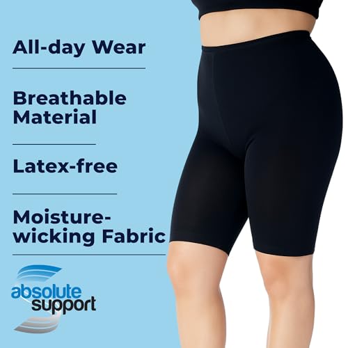 Women's 20-30 mmHg Compression Shorts – Support for Varicose Veins, Lymphedema, Surgical Recovery, Travel, Plus Size4