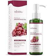 Aquableu Premium Grapeseed Oil - 100% Pure and All-Natural - Hydrating and Silky Smooth - Moistur...