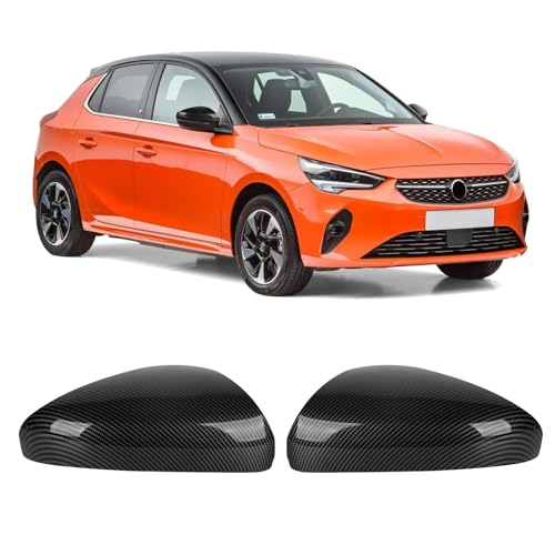 Opaltool 1 Par Tapa del Espejo Retrovisor del Coche para O-pel Corsa F 2019-2025, Peugeot 208 508 2008 2019-2025, Carcasas de Espejo Retrovisor de Coche Cubierta del Espejo de Ala Lateral de Puerta