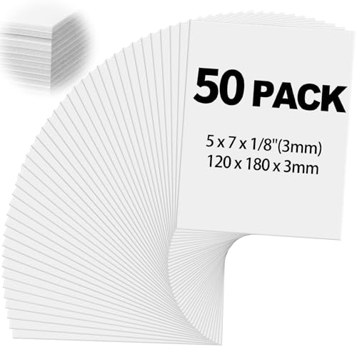 Image of Frienda 50 Pack Foam Board 8 X 10 Inch Black for School Art Projects | Rigid Foam Core Double Sided Surface, Lightweight for School Projects Crafts Presentations Office Displays Wedding Artwork
