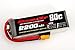 RoaringTop LiPo Battery Pack 80C 2200mAh 4S 14.8V with XT60 Plug for RC Car Boat Truck Heli Airplane