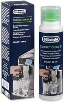 De'Longhi Eco MultiClean DLSC550, Cleaner for Coffee Makers, Coffee Maker Detergent, Coffee Machine Maintenance Accessory, Plant-Based Ingredients, 250ml