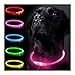 Hund und günstig Kaufen-Leuchthalsband Hund, Hundehalsband Leuchtend Aufladbar, LED Halsband für Hunde Leuchtband Hund Einstellbare Größe Hunde Leuchthalsband,Lichtmodi Sicherheit für Ihren Hund in der Nacht(Rosa)