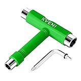 Skate Tool All-in-One, Multi-Function Portable Skateboard T Tools Accessory - with T-Type Allen Key and L-Type Phillips Head Wrench Screwdriver