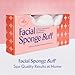 [12 Pack] Regular Exfoliating Facial Sponge for Face - Daily Cleansing Face Scrubber - Exfoliating Pads - Puf for Removing Makeup, Dirt, and Dead Skin - Reusable Face Pads Buf Dirt Away