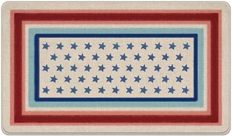 Amazon.com: Livcoz American Flag Patriotic Stars Welcome Front Door Mat ...
