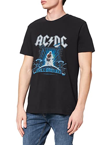 MERCHCODE ACDC Ballbreaker Tee T-Shirt Homme - Les Beatles, Paul McCartney, John Lennon, RIngo Starr, George Harrison MERCHCODE ACDC Ballbreaker Tee T-Shirt Homme