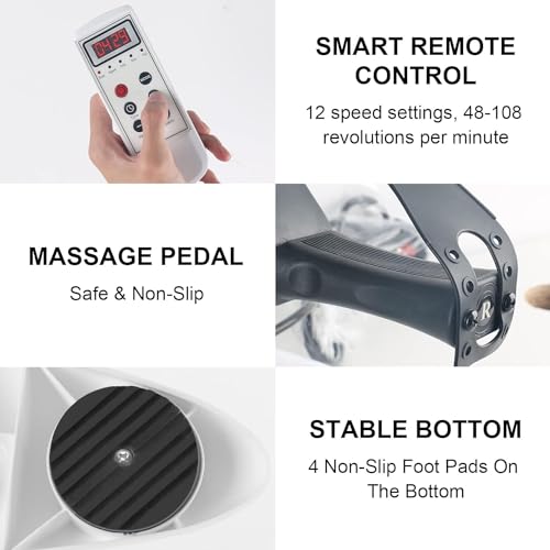 Ejercitador eléctrico de pedales con protector de piernas miniatura 6