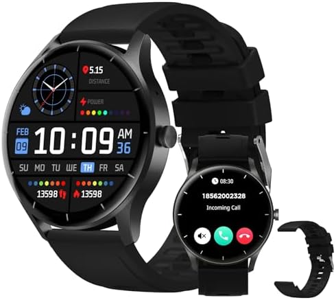 Smartwatch PEJE Relógio Smartwatch com Pulseira Extra - Tela Touc...