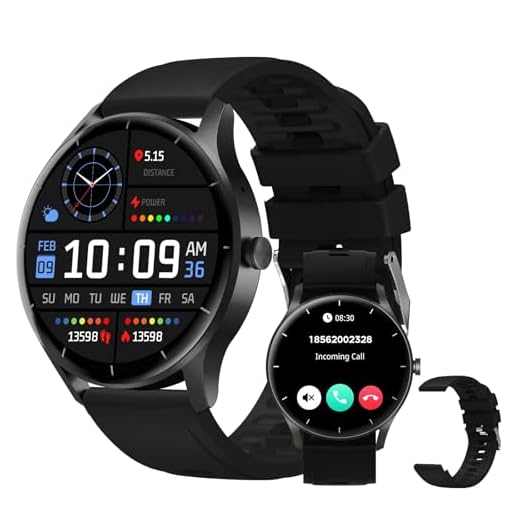 Smartwatch PEJE Relógio Smartwatch com Pulseira Extra - Tela Touch HD 1.28",À Prova d'Água IP68,Faz Chamadas Bluetooth,123+ Modos Esportivos,Bateria de 5-7 Dias,Compatível com iOS/Android.(Preto)
